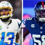 Los Angeles Chargers vs New York Giants Match Player Stats