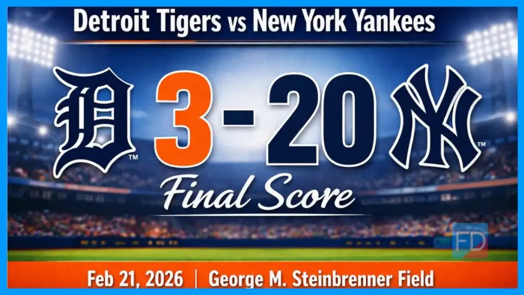 Detroit Tigers vs New York Yankees Match Player Stats