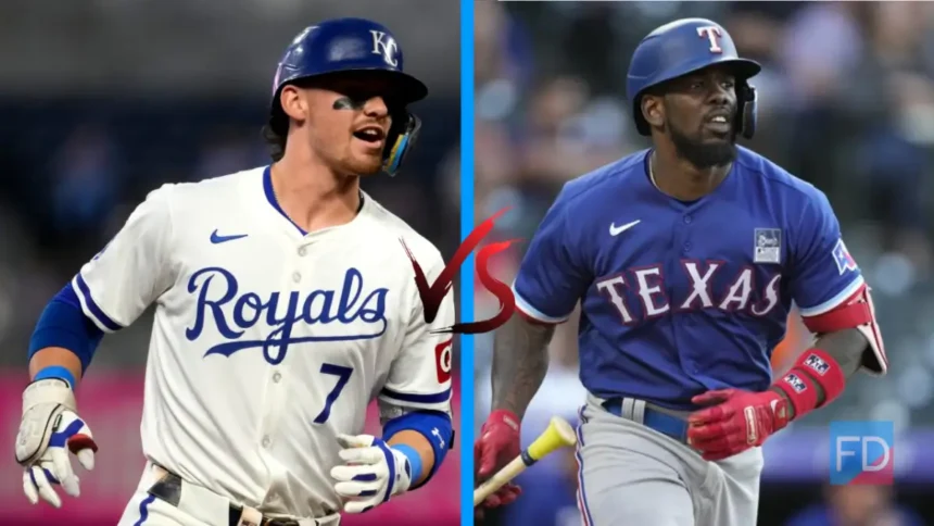 Kansas City Royals vs Texas Rangers match player stats