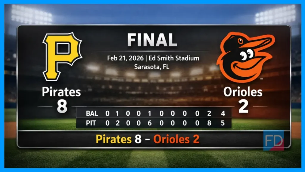 Pittsburgh Pirates vs Baltimore Orioles Match Player Stats
