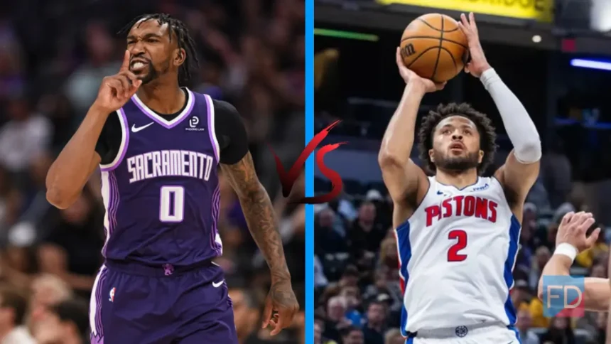 Sacramento Kings vs Detroit Pistons Match Player Stats
