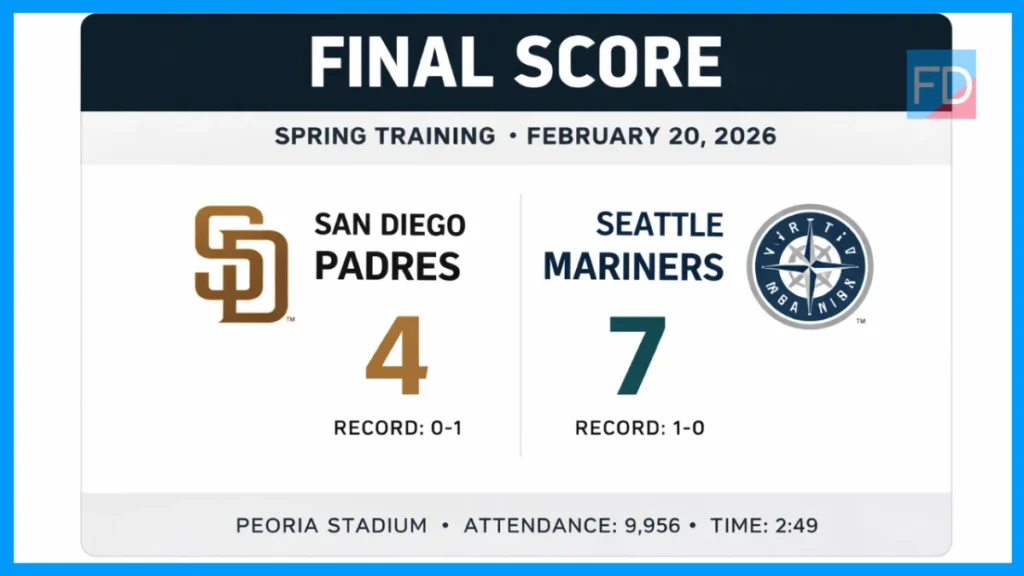 San Diego Padres vs Seattle Mariners