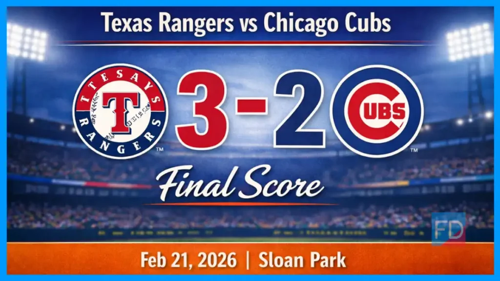Texas Rangers vs Chicago Cubs Match Player Stats